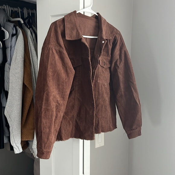 Dokotoo Amazon Dark Brown Corduroy Jacket, NWOT - Picture 5 of 7